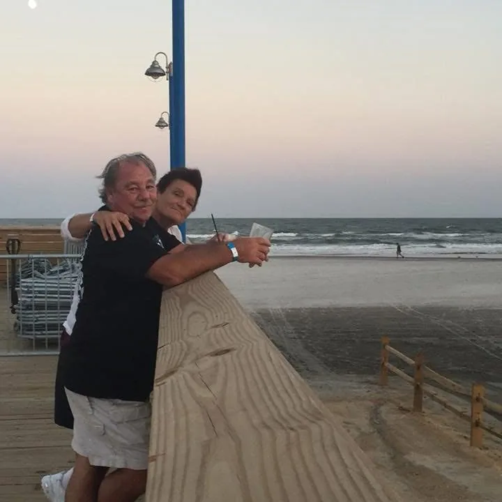 Scott and his wife Joanne at the beach boardwalk